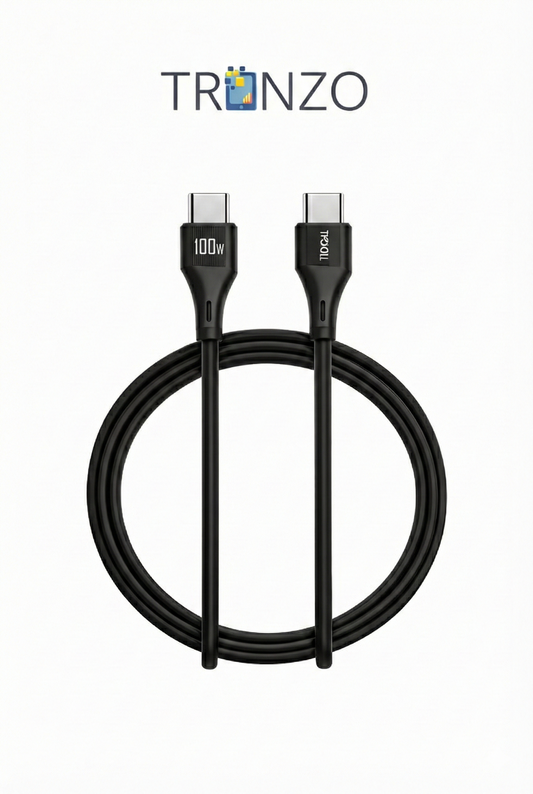 TRONZO USB-C to USB-C Cable 100W – Turbo Power Engine, 1M