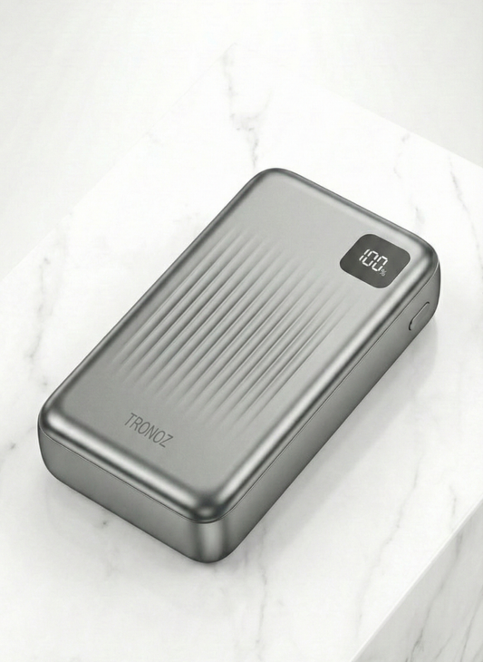 TRONZO PB-05 20,000mAh Power Bank with Built-in Type-C & Lightning Cables | 22.5W Fast Charging