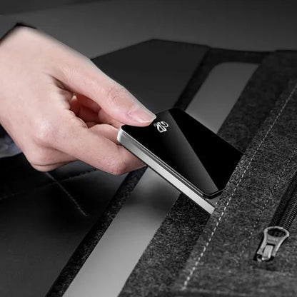 10000mAh Ultra-Thin MagSafe Power Bank 15W Wireless Charger with Foldable Stand – Grey