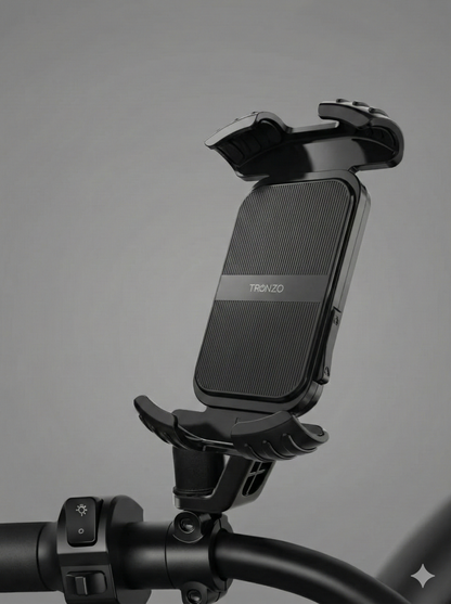 TRONZO PH-07 Motorcycle Phone Stand – 360° Rotating Handlebar Mobile Holder