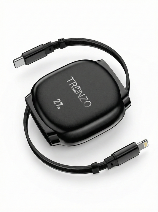 TRONZO DC-09 27W USB-C to Lightning Retractable Fast Charge Cable