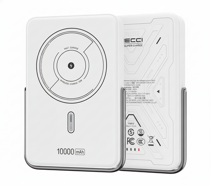 Recci Warrior 10000mAh Portable Power Bank – 20W PD Fast Charging & 15W Wireless Charging