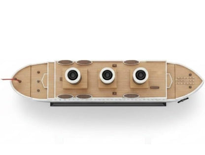 Ship-Shaped Aroma Diffuser & Humidifier with 7-Color Ambient LED Light