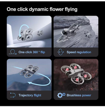 M88 Mini FPV Camera Drone with 180° Adjustable Camera & Brushless Motors