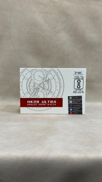 Wearfit HK28 Ultra Smartwatch – 1.43” AMOLED, Bluetooth Calling & AI Health Tracker