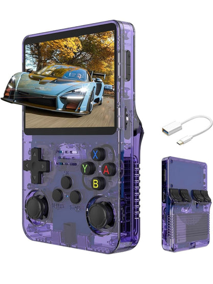 R36S Retro Handheld Game Console – 3.5” IPS Screen, 64/128GB Storage, Preloaded Classic Games