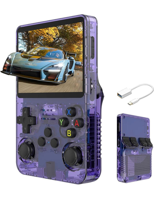R36S Retro Handheld Game Console – 3.5” IPS Screen, 64/128GB Storage, Preloaded Classic Games