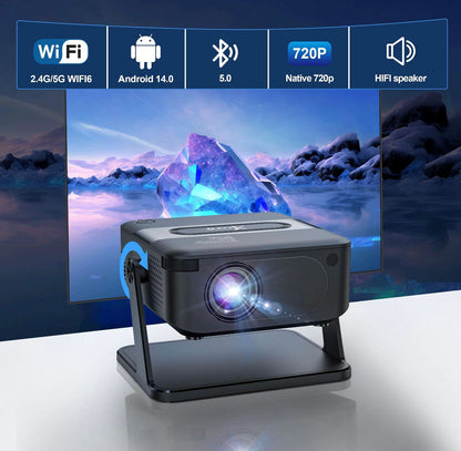 Xnano Mini Smart Projector (720P WiFi Android Projector)
