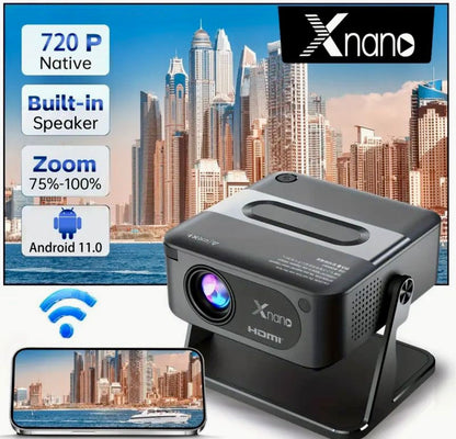 Xnano Mini Portable Projector - 📽️ Full HD Quality Big Screen in Short Distance 📦