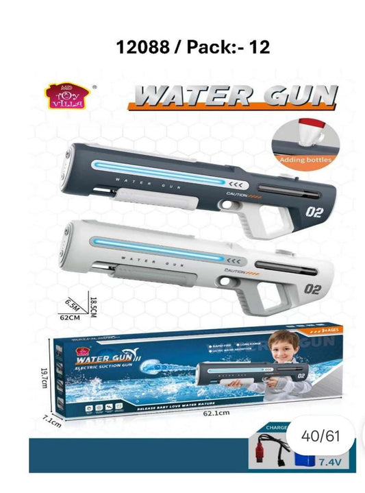Electric Automatic Water Gun with LED Light Strip – Long Range Self Water Absorption Toy (02 Model)