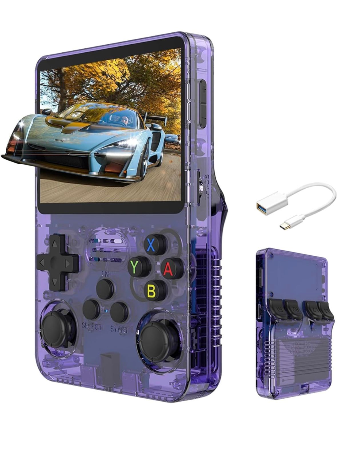 R36S Retro Handheld Game Console 3 5 IPS Screen 64 Preloaded Classic Games – 128GB
